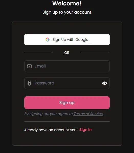 Candy AI 3 Sign up
