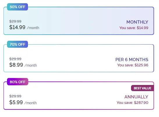 DreamBF AI plans pricing