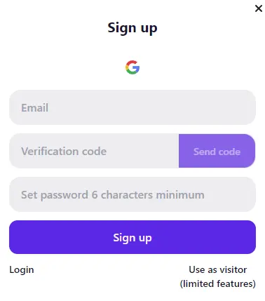 ainude.ai Signup