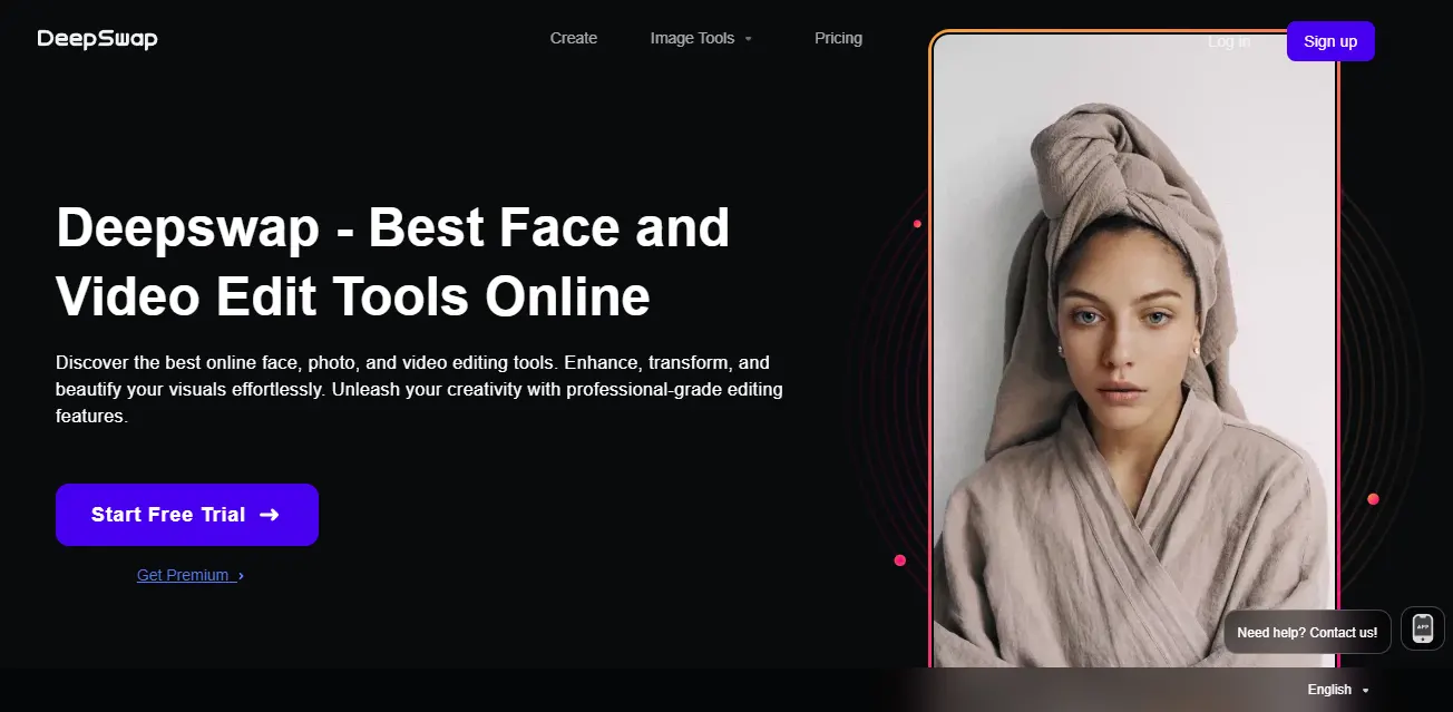 deepswap.ai homepage