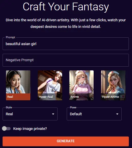 nsfwartgenerator.ai Generate