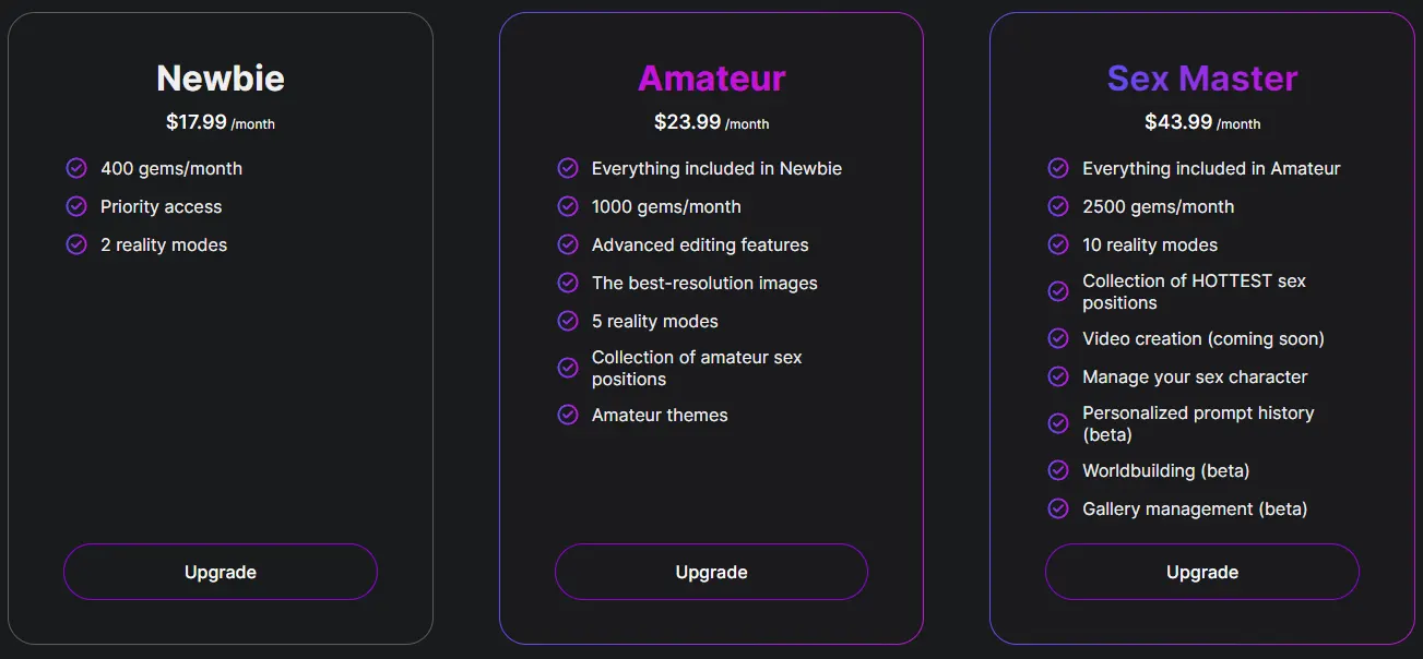 offrobe.com price plans