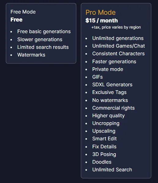 pornpen.ai Plans Price