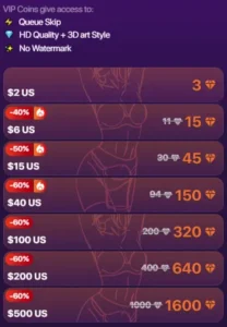 drawnudes IO Premium Plans