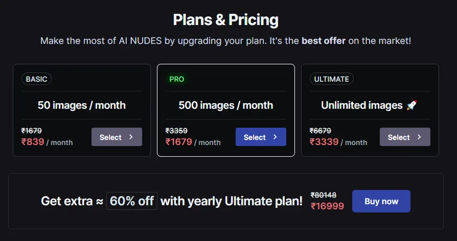 ai-nudes-Pricing